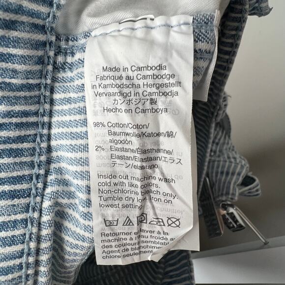 J. Crew Piper Stripe Vintage Straight Leg Jean Size 27 - Picture 6 of 7